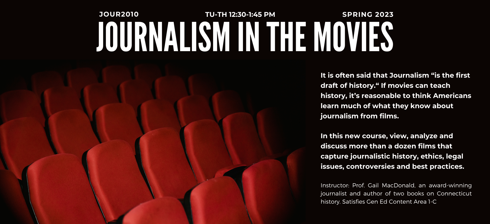 JOURNALISM IN THE MOVIES poster