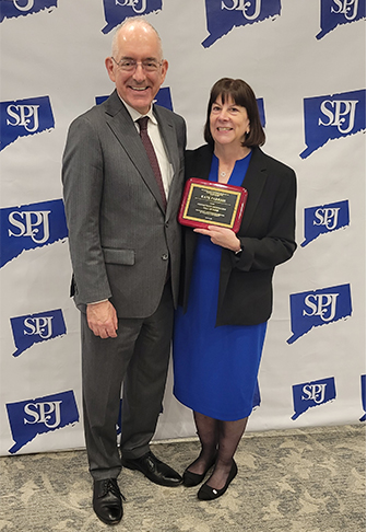 Honoree Kate Farrish with her husband Tom Farrish.